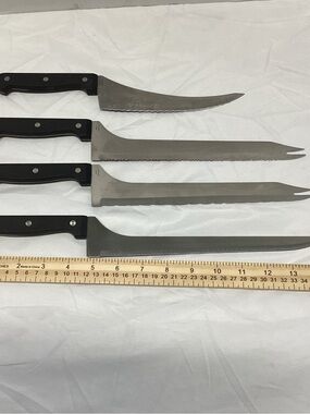 RONCO SHOWTIME SIX STAR CUTLERY KNIFE SET- 4-Pieces #1, #3, #6, #8